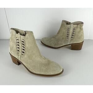 NEW! PAUL GREEN Vienna Chelsea Boot In Biscuit Soft Suede AU 6.5 US 9